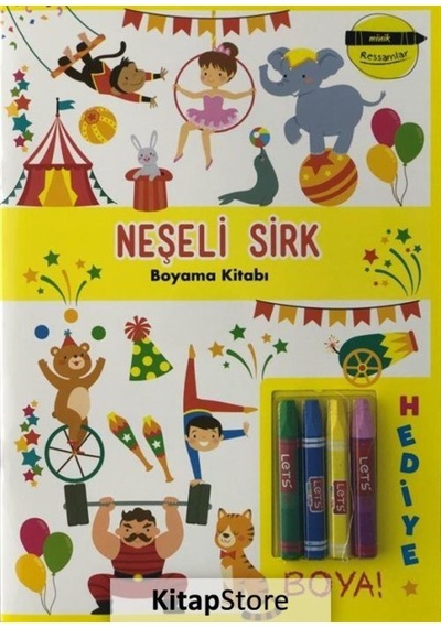 Minik Ressamlar Neşeli Sirk Boyama Kitabı