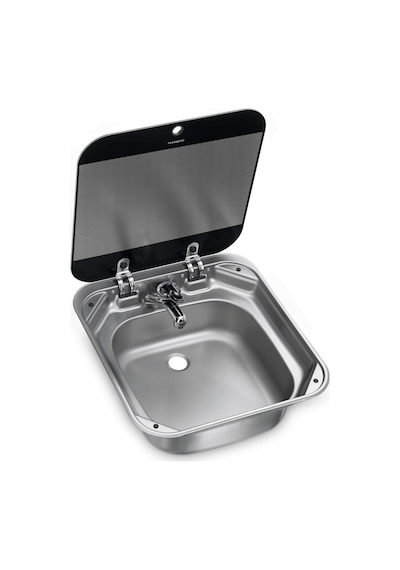Dometic Sng 4244 Cam Kapaklı Kare Karavan Lavabo-Evye