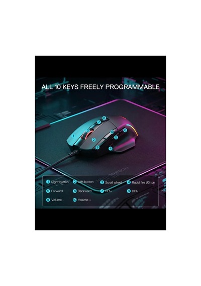 Vıper M925 24000dpı,paw3311,1000hz Anket Hızı Kablolu Oyuncu Mouse