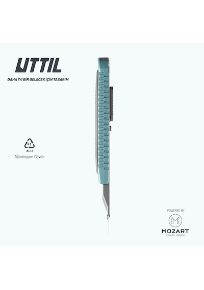 UTTIL Nmuk05 Hafifletilmiş Alüminyum Gövdeli 18 Mm Maket Bıçağı