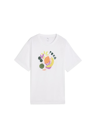 Puma 68508502 Graphics Relaxed Fruity Tee Kadın Spor Tişört Beyaz