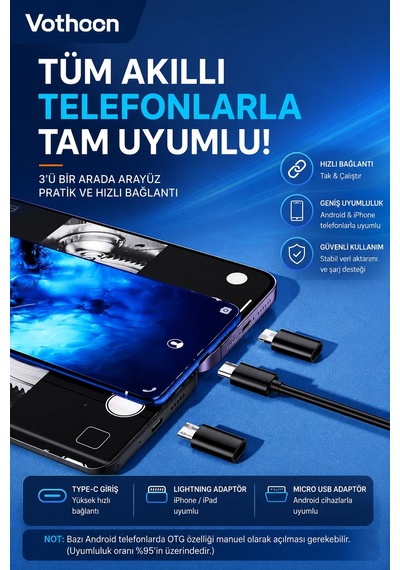 5 Metre Çift Kameralı İos/android Uyumlu Yılan Endoskop Kamera 8mm 2mp Led Li Sert Kablo Çok Renkli