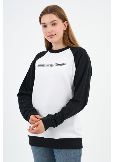 Alexander Gardi Baskılı Regular Fit Sweatshirt Unx-731-00-wn Beyaz - Siyah