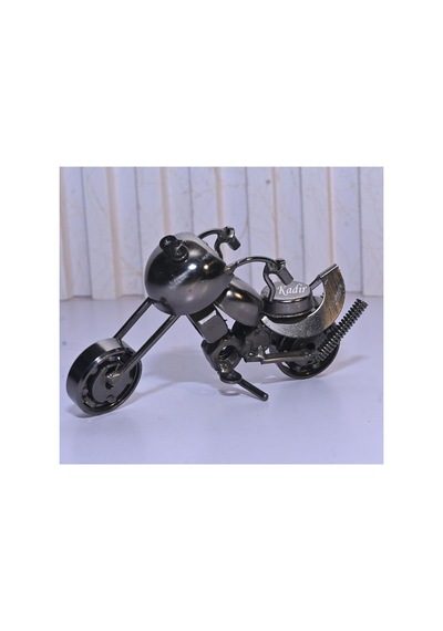 Kişiye Özel İsimli Metal Motosiklet Biblo El Yapımı Chopper Motor Maketi Hediye