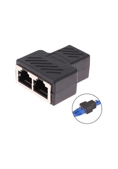 Lexroo Parcbeny P-26130 Ethernet Splitter 1 İla 2 Rj45 Ağ Kablosu Adaptörü