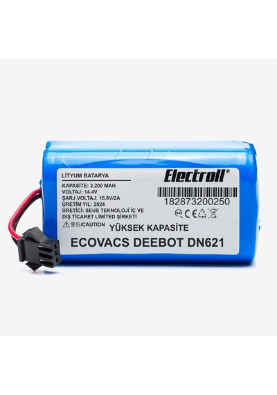 Ecovacs Deebot Dn621 Batarya 3.200mah Pil Robot Süpürge Batarya