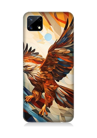 Realme 7i Uyumlu Silikon Kılıf Uçan Savaşçı Kartal