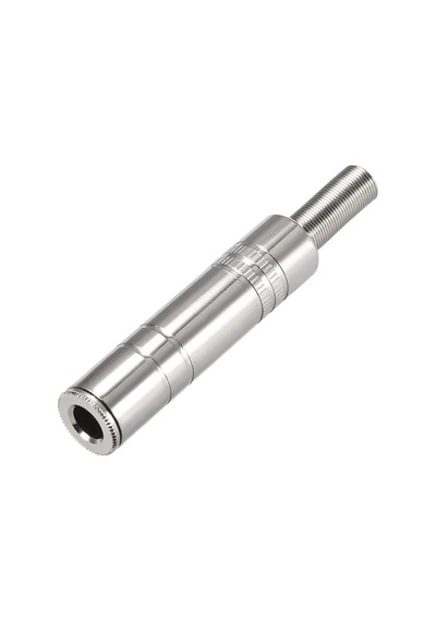 6.35mm 1/4 "Stereo TRS Dişi Metal Soket Lehim Tipi Jack Konnektör