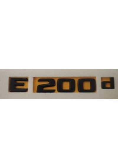 Mercedes Uyumlu Yazı E 200 D Siyah