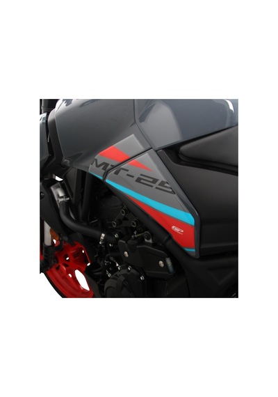 GP Kompozit Yamaha MT-25 2020-2022 Uyumlu Tank Pad Seti Mavi-Kırmızı