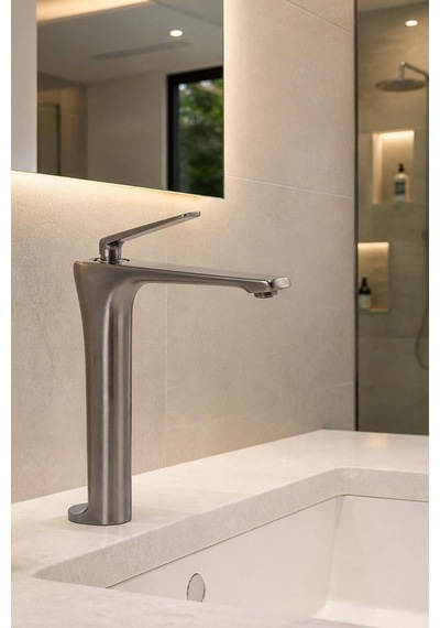 Sano Uzun Lavabo Bataryası Mat Füme