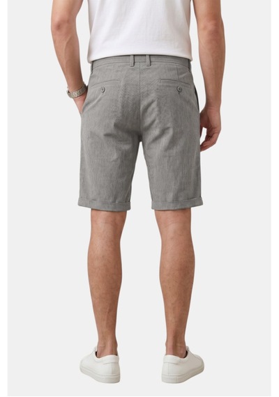 Deep Sea Deepsea Gri Slim Fit Likralı Çizgi Dokulu Beli Lastikli İpli Erkek Şort Kapri 2601743 Deep Sea Deepsea Gri Slim Fit Likralı Çizgi Dokulu Beli Lastikli İpli Erkek Şort Kapri 2601743
