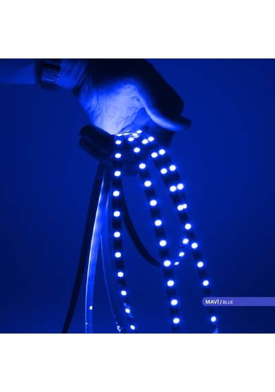 ACK Şerit LED 60 Led'li Mavi Işık 7W 5 Metre AS01-00806