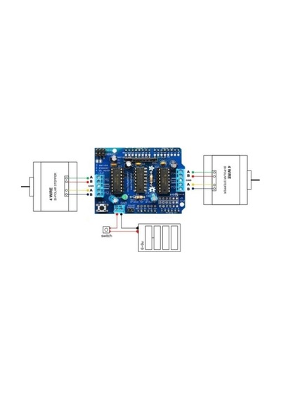 Arduino L293d Shield Step Servo Motor Sürücü