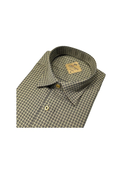 Linen Keten Klasik %100 Cotton Uzun Kollu Terletmeyen Gömlek Sarı
