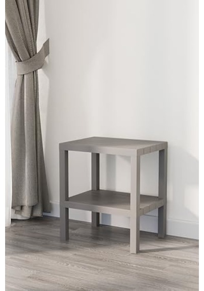 Mithra Life 2 Katlı Plastik Gri Banyo Mutfak Rafı Mıt1056 50 x 22