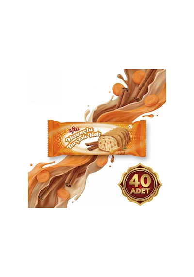 Afia Havuç Tarçınlı Kek 40x40 Gr