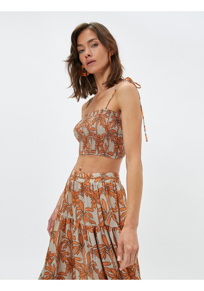 Koton Melis Ağazat X Koton - Askılı Gipeli Crop Top Turuncu Desenli 3sak30049ew 3SAK30049EW2D0 Turuncu Koton Melis Ağazat X Koton - Askılı Gipeli Crop Top Turuncu Desenli 3sak30049ew 3SAK30049EW2D0 Turuncu