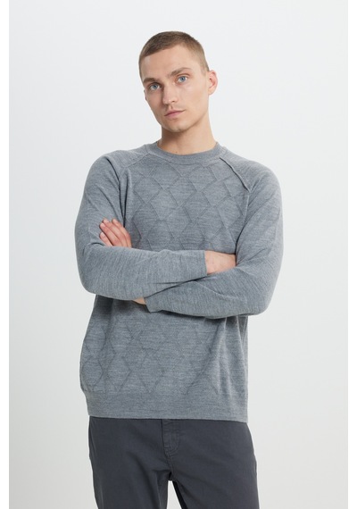 AC&Co / Altınyıldız Classics Erkek Grı Standart Fit Normal Kesim Bisiklet Yaka Jakarlı Triko Kazak Gri AC&Co / Altınyıldız Classics Erkek Grı Standart Fit Normal Kesim Bisiklet Yaka Jakarlı Triko Kazak Gri