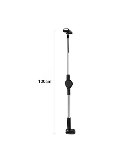 Tablet Ve Telefon Tutucu Masa Standı 360 Döner Ayarlanabilir Metal Kollu 4.7-12.9 İnç Uyumlu