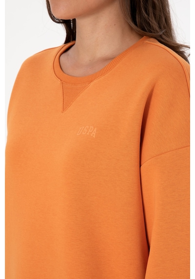 U.S. Polo Assn. Kadın Bakır Şardonlu Bisiklet Yaka Basic Sweatshırt 50313586-VR182