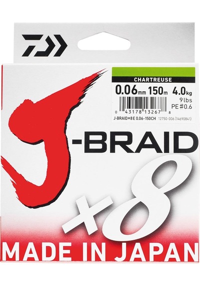 Daiwa J-braid 8b Chartreuse 150m İp Misina Kalınlık Mm :0,10mm