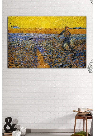 Vincent Van Gogh Ekim The Sower Kanvas Tablo 120 x 80
