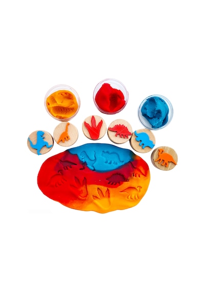 Childgen Dinozorlar Ahşap Damga Seti