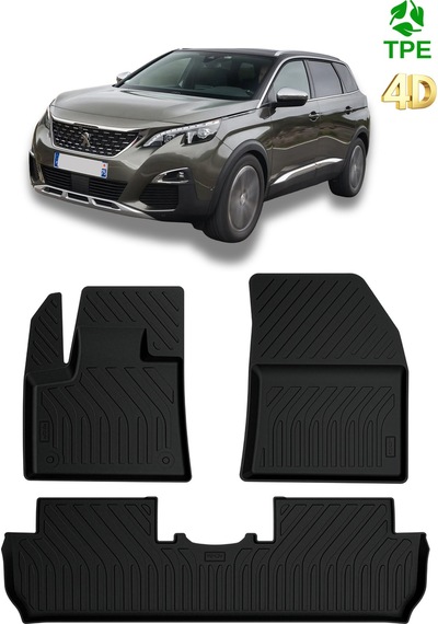 Hitaks Peugeot 5008 Gt-line Uyumlu 4d Havuzlu Kauçuk Paspas 2017 2023