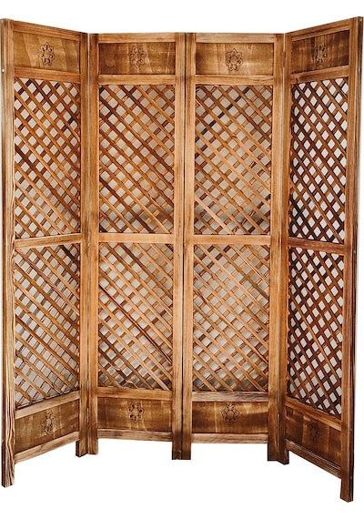 Wooden City Ahşap Separatör Ahşap Paravan Ahşap Oda Bölücü Oda Ay