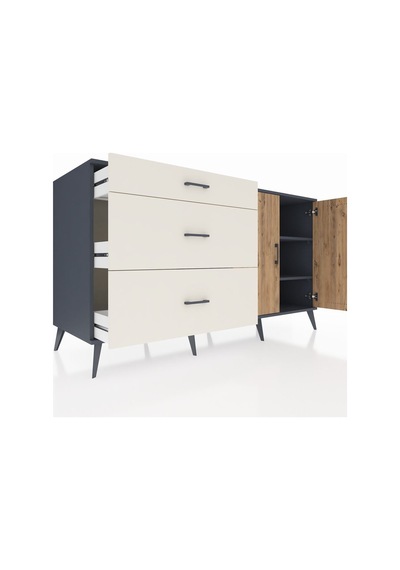 Kronos Konsol 2 Raflı 3 Çekmeceli 2 Kapaklı 176x59x99 Antrasit-çam/aytaşı Atlas Çam/aytası - Antrasıt Kronos Konsol 2 Raflı 3 Çekmeceli 2 Kapaklı 176x59x99 Antrasit-çam/aytaşı Atlas Çam/aytası - Antrasıt