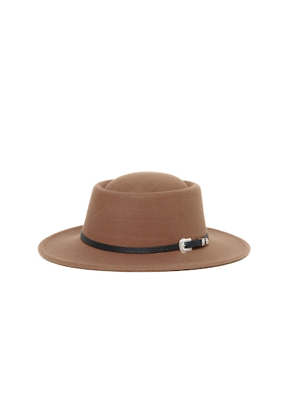 Berellini Kaşe Kaşmir - Unisex Geniş Fotör Taba Bej