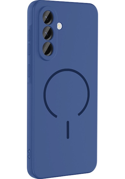 More Tr Samsung Uyumlu Galaxy A26 Kılıf M-safe Şarj Özellikli Mtr Meta Kapak - Mürdüm