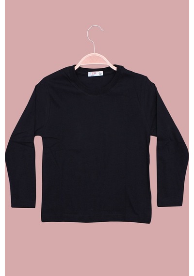 Fyk Kids 3'lü Düz Basic Unisex Uzun Kol Sweatshirt Çok Renkli