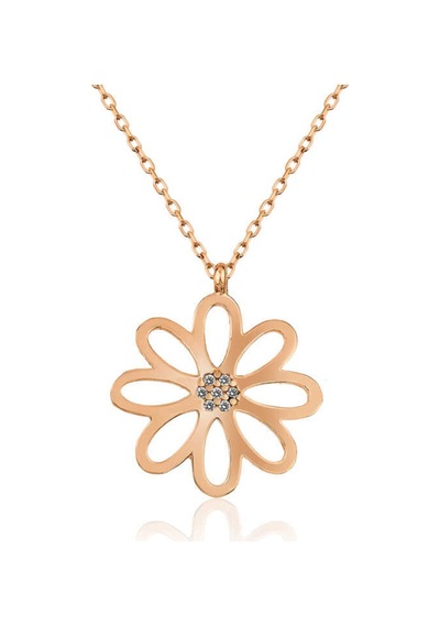 Casera's Gümüş Rose Çiçek Kadın Kolye Csr2180743 Gümüş