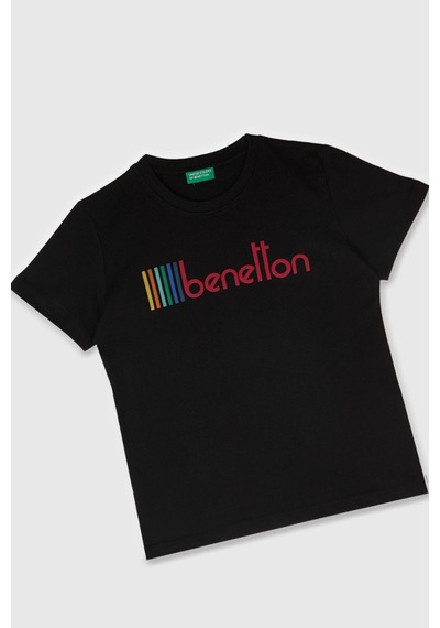 United Colors Of Benetton Benetton Erkek Çocuk Tshirt Siyah
