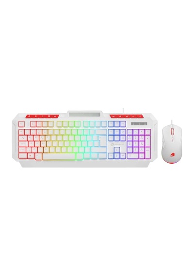 Gamebooster Knight Km-11w Beyaz Kablolu Oyuncu Klavye Mouse Seti Diğer