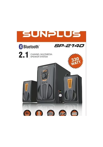 Sunplus Sp-2140 2+1 Usb/mp3/sd/fm Bt 330 Multımedıa Ses Sistemi