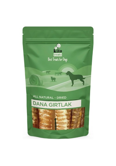 Ayrex Kito Dana Gırtlak Çiğnemelik Köpek Ödül Maması%100 Doğal, Glutensiz, Organik 100 Gr Dog Treat