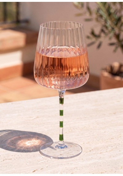 The Mia Şarap Kadehi Mor Yeşil 600 Ml Çok Renkli