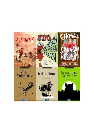 4.5.ve 6.sınıf Çıkmaz Sokağın Ressamı,sözcüklerin Kamera Arkası ,ali Nazik 6 Kitap Okuma Seti Öğretmenler Tavsiyesi