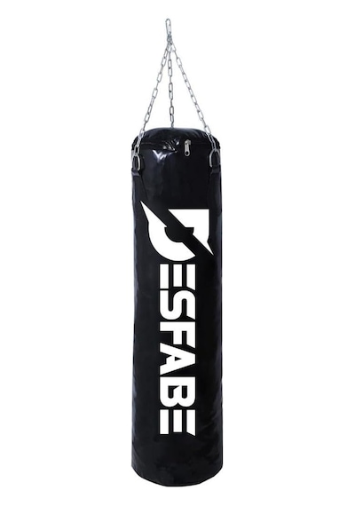 Desfabe Boxing Star 70x25 Cm Zincirli Boks Kum Torbası Siyah Çok Renkli