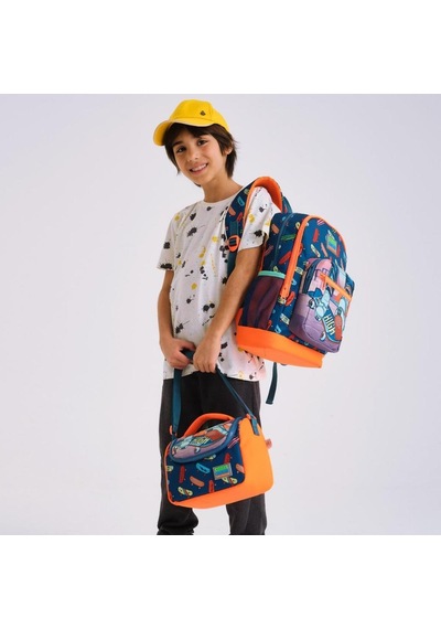 Coral High Kids Civit Neon Turuncu Kaykay Desenli 3'lü Okul Çanta Seti Set0123723
