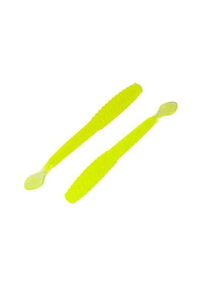 Silikon Kurt Yem - 2,2g 87mm - Fishack Wormix - Fluo Green