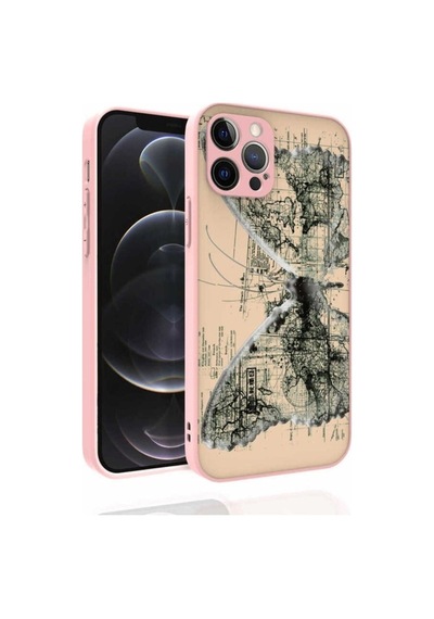 Apple Uyumlu iPhone 12 Pro Kılıf Desenli Kamera Korumalı Parlak Zore Nora Kapak NO4
