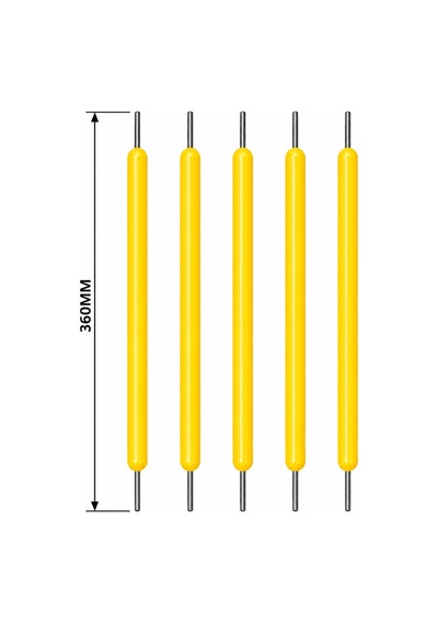 3 Volt 360mm Sarı Esnek Led Filament Retro Tungsten Görünümlü Dekoratif Filament 5 Adet
