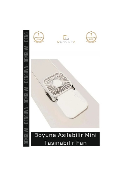 Vantilatör Boyuna Asılabilir Usb Şarjlı Sessiz Ergonomik Hands Free Hafif Modern Mini Taşınabilir E