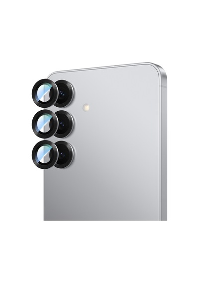 Galaxy S25 Plus Uyumlu Caseworld Alloy Serisi Oleofobik Anti Reflective Kamera Lens Koruyucu Gümüş
