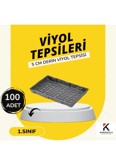 Viyol Tepsisi , 5 Cm Derin , Viyol Altlığı , Fidelik Viyol Tepsisi 100 Adet