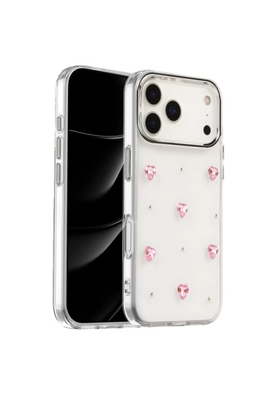 Newface Apple İphone 17 Pro Fiyonk Desenli Kapak - Desen 3 Şeffaf